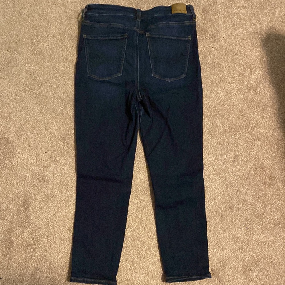 American Eagle Outfitters Dark Blue Jeggings - Picture 2 of 4